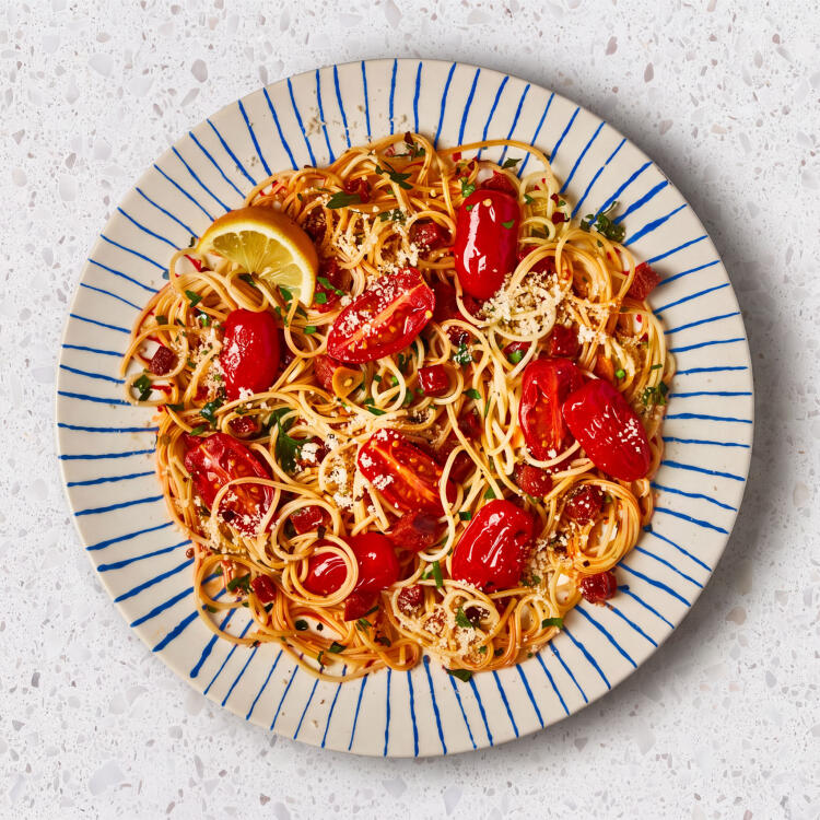 Spicy Chorizo & Cherry Tomato Spaghetti