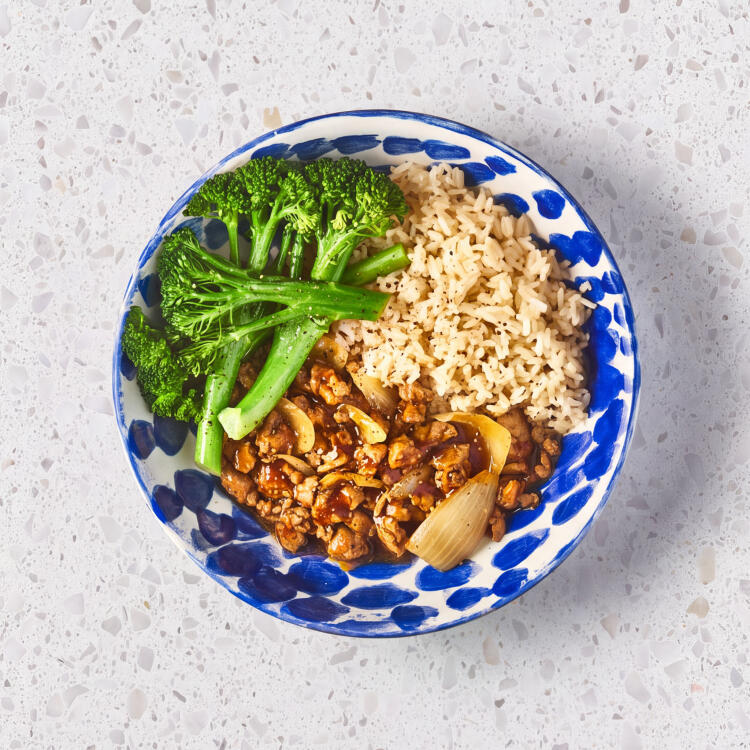 Vietnamese-Style Pork With Sesame Tenderstem & Brown Rice